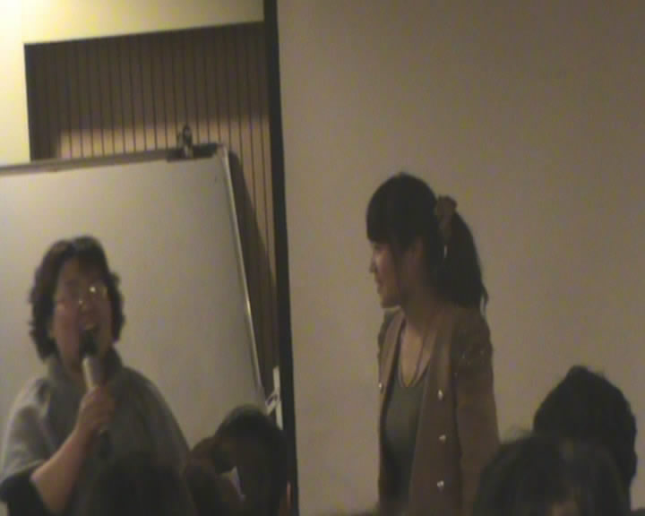 参加拜祖大典解析课程的两位园长合作表演